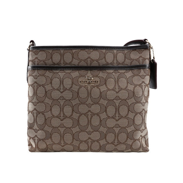 Coach Outlined Zip File Crossbody