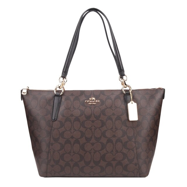 COACH AVA Signature Tote Handbag Purse Shoulder Bag F58318