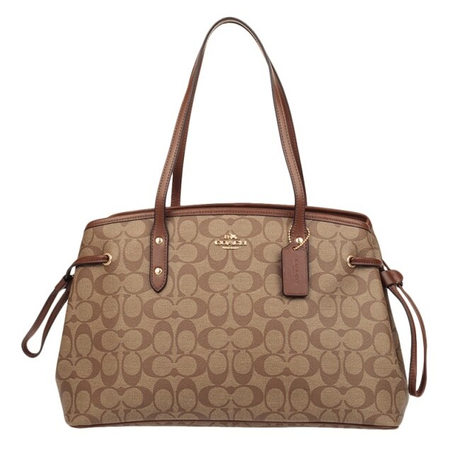 Coach Signature Drawstring Carryall Shoulder Bag F57842