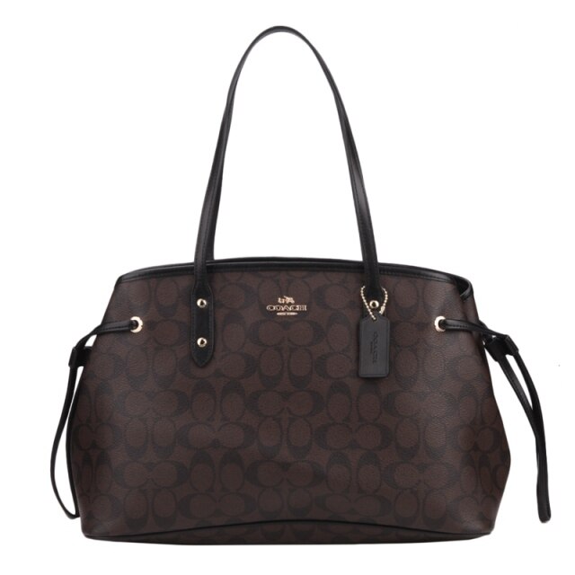 Coach Signature Drawstring Carryall Shoulder Bag F57842