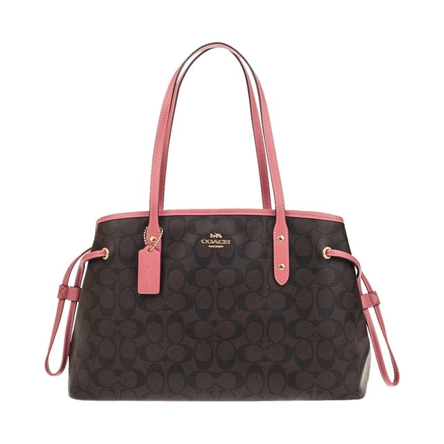 Coach Signature Drawstring Carryall Shoulder Bag F57842
