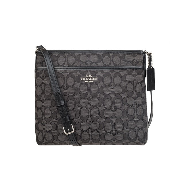 Coach Outlined Zip File Crossbody