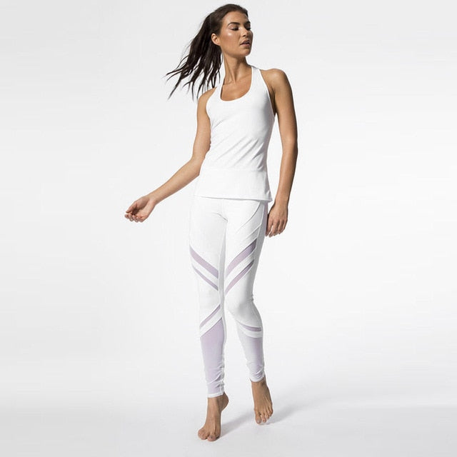 Women High Waist Cycling Sports Gym Pants Running Fitness Workout Leggings Clothes High Elasticity & Breathable A1