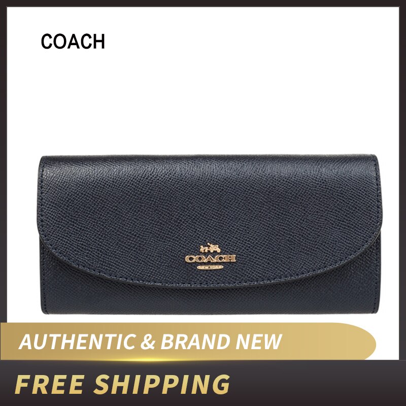 COACH SLIM ENVELOPE WALLET IN CROSSGRAIN LEATHER F54009/F59949