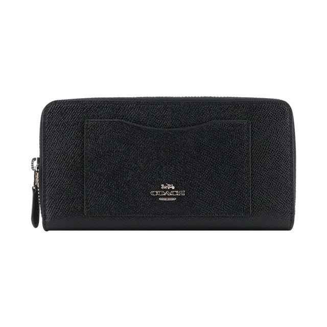 Coach Crossgrain Leather Accordion Zip Wallet