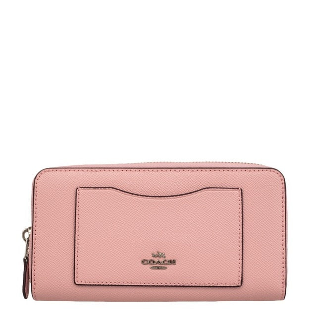 Coach Crossgrain Leather Accordion Zip Wallet