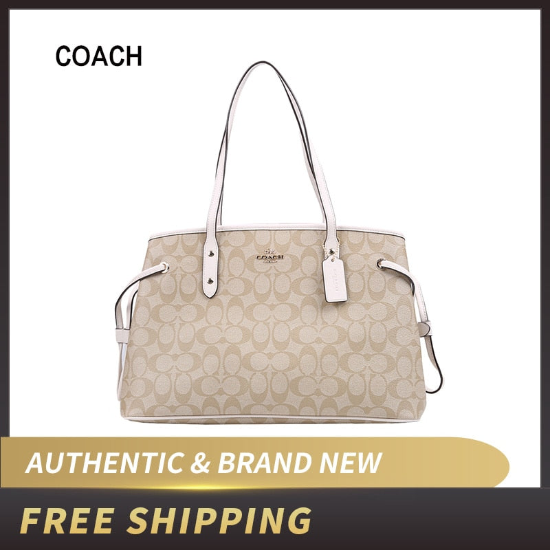 Coach Signature Drawstring Carryall Shoulder Bag F57842
