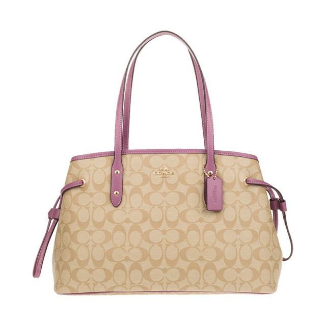 Coach Signature Drawstring Carryall Shoulder Bag F57842